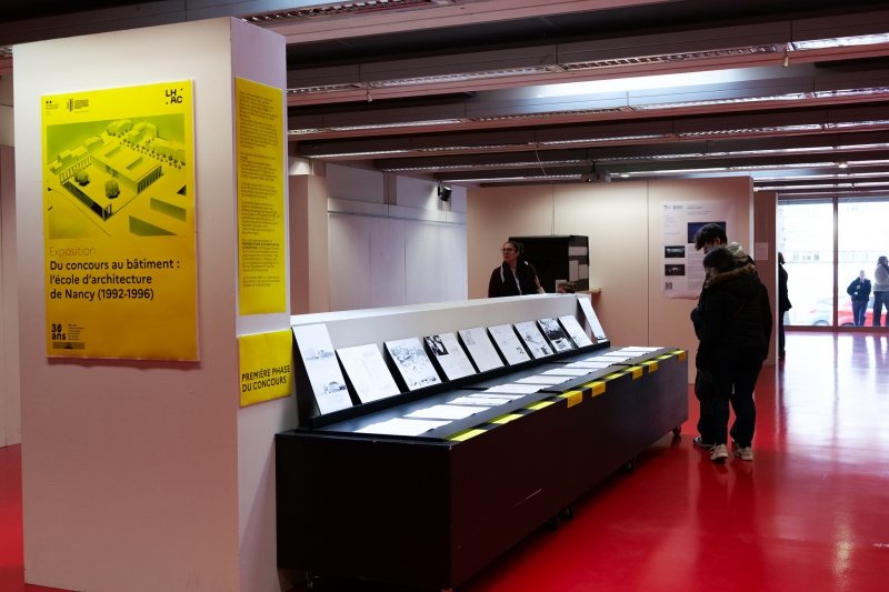 exposition Du concours au bâtiment : ENSA Nancy